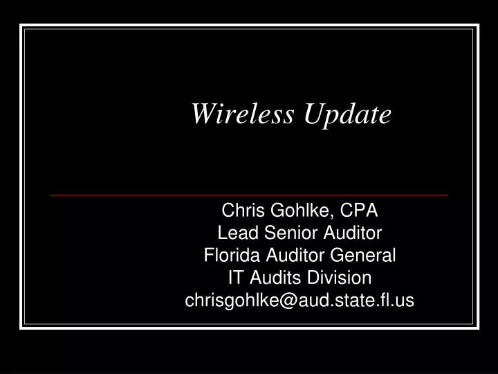 wireless update n.