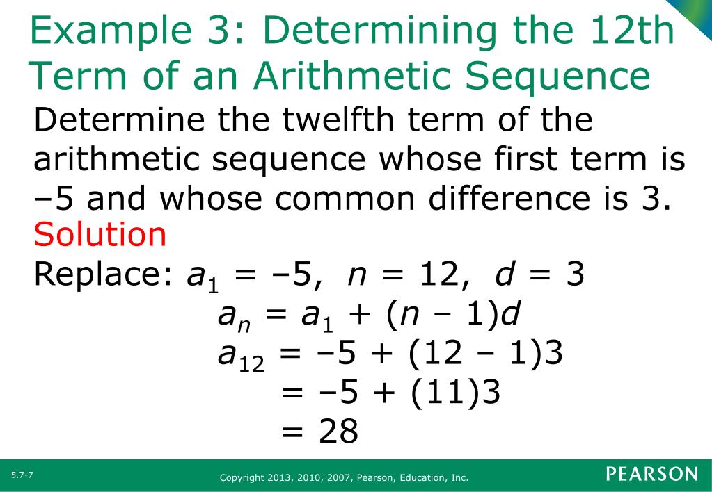 PPT Section 5 7 Arithmetic And Geometric Sequences PowerPoint 