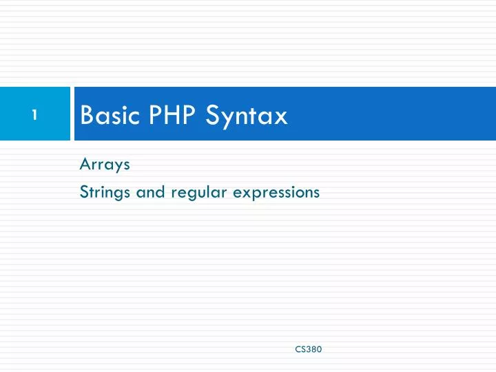 PPT - Basic PHP Syntax PowerPoint Presentation, free download - ID:6417978