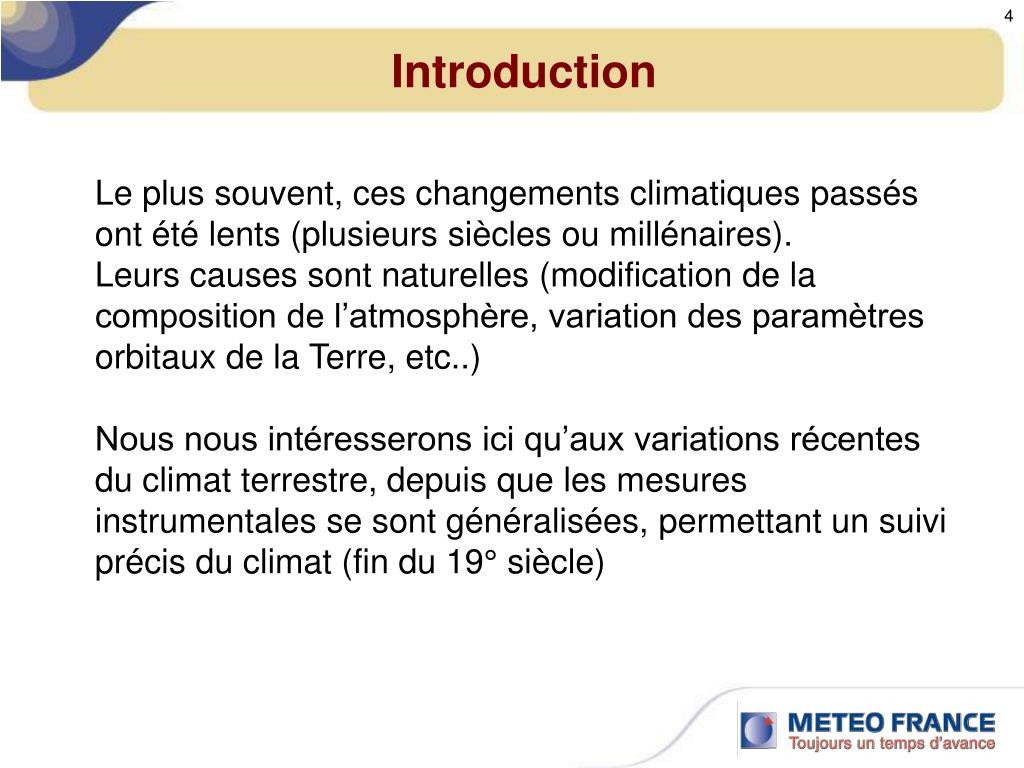 PPT - Le Point Sur Le Changement Climatique PowerPoint Presentation ...