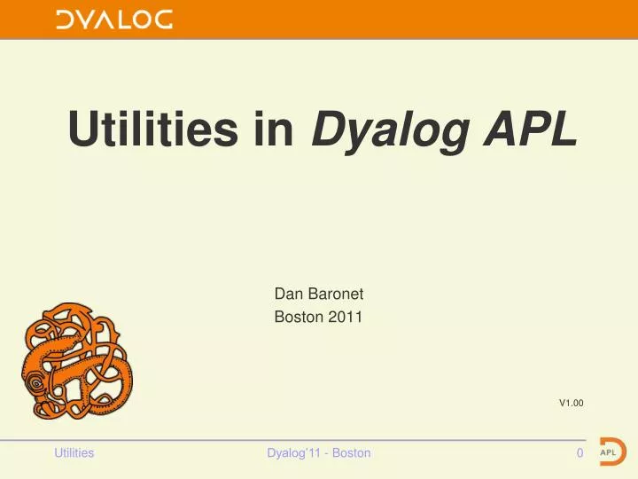 utilities in dyalog apl n.