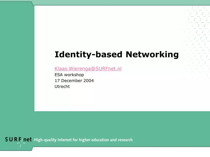 PPT Identitybased Networking PowerPoint Presentation, free download ID6418984