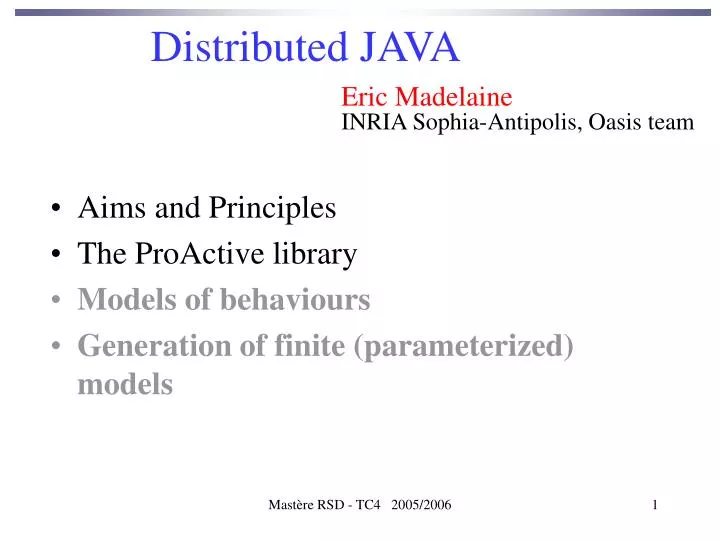 PPT - Distributed JAVA PowerPoint Presentation, free download - ID:6419095
