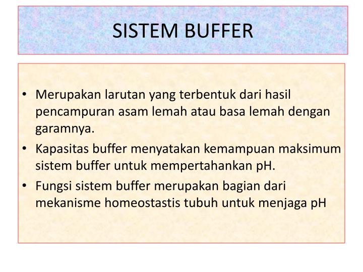 Sistem Buffer Asam Basa