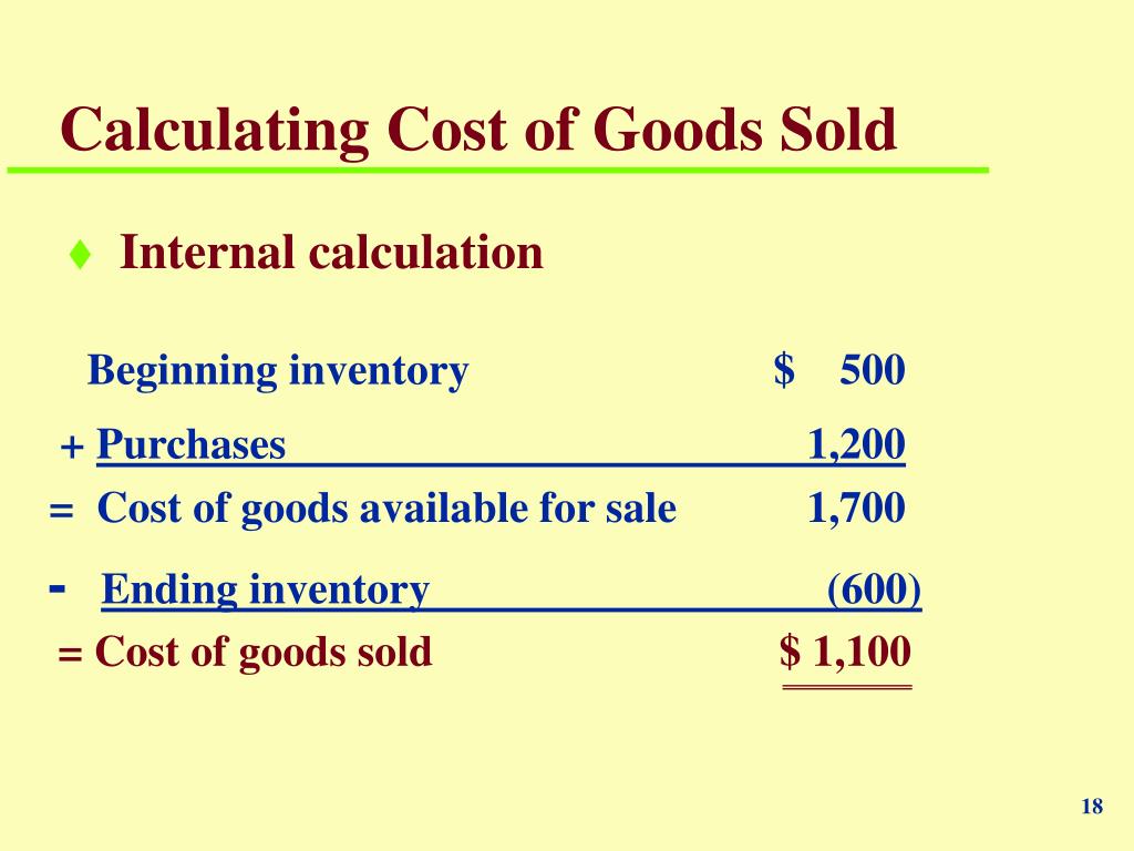 the assignment of costs to cost of goods sold