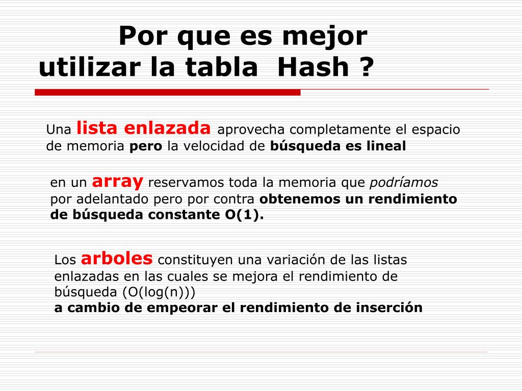 PPT TABLAS HASH PowerPoint Presentation, free download ID6426495