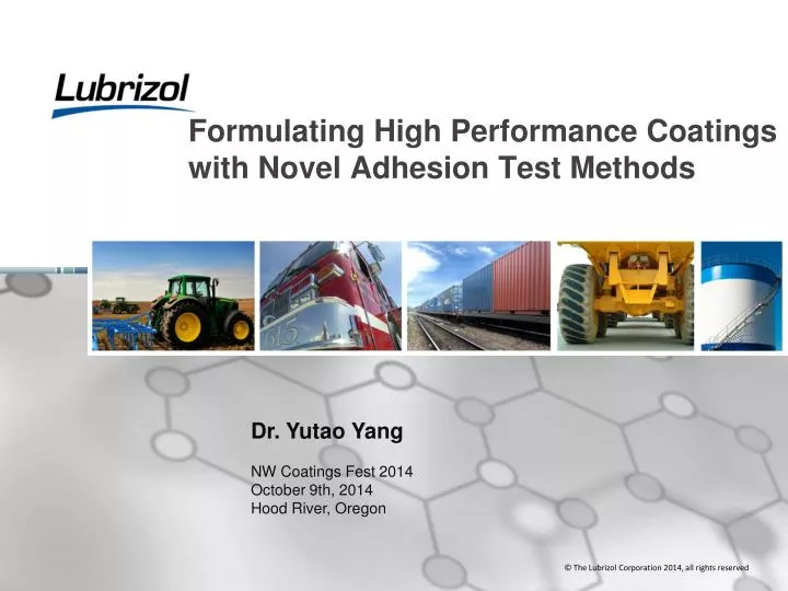 formulating high performance coatings with novel adhesion test methods n.