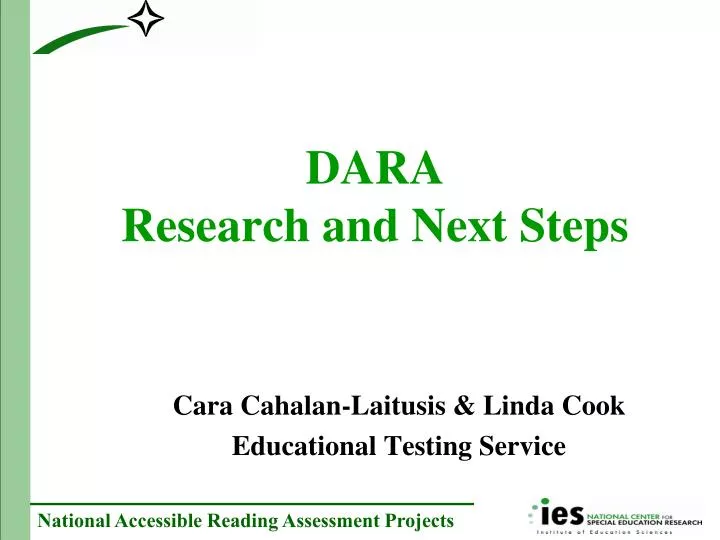 PPT - DARA Research and Next Steps PowerPoint Presentation, free ...