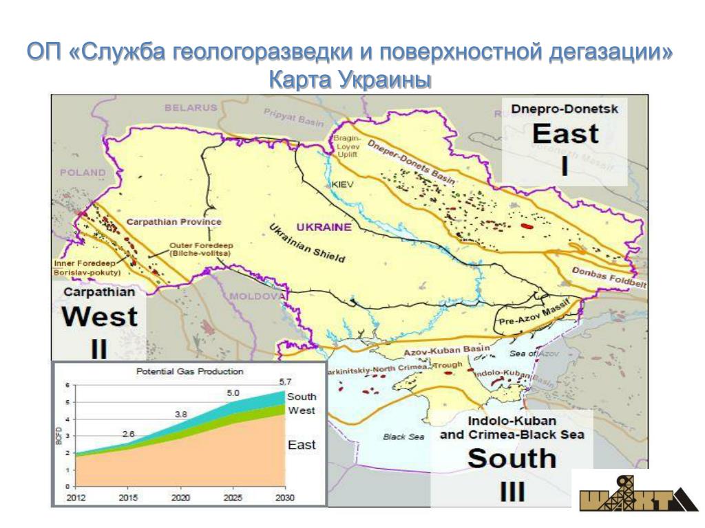 Карта геологоразведки краснодарского края