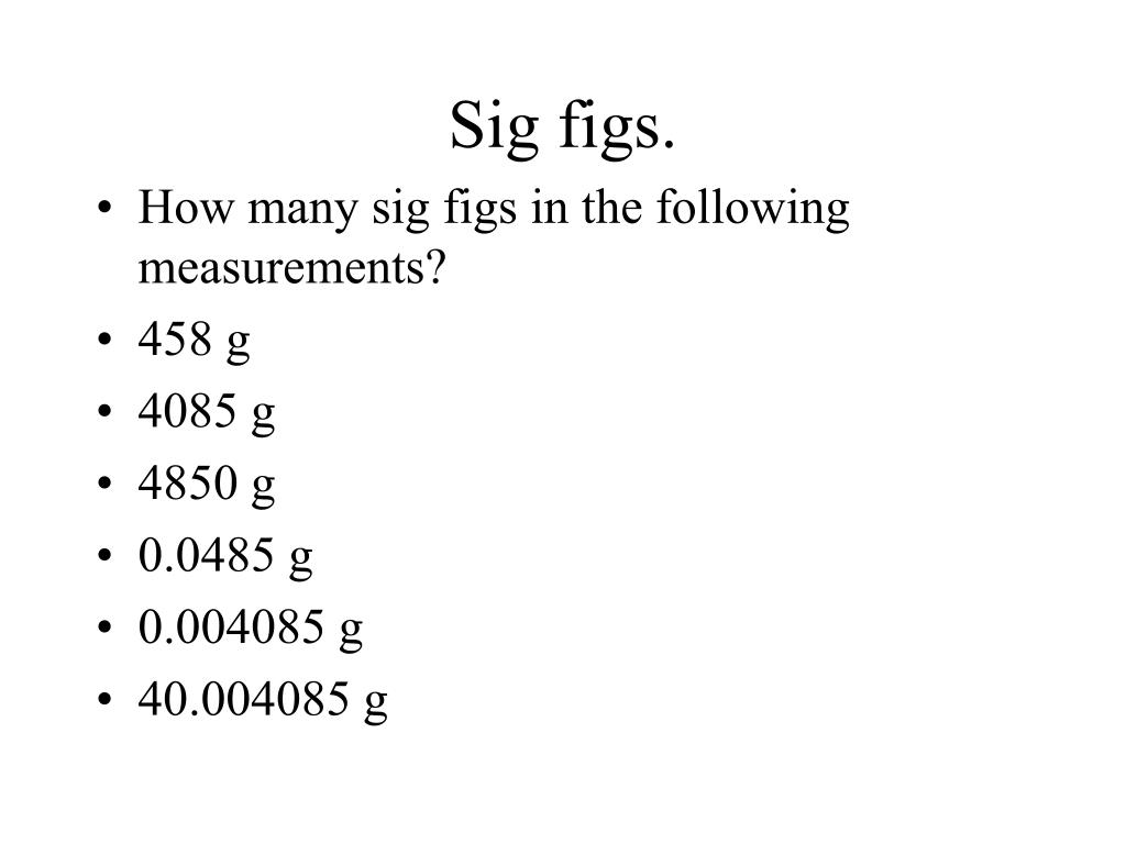 How To Write Sig Figs