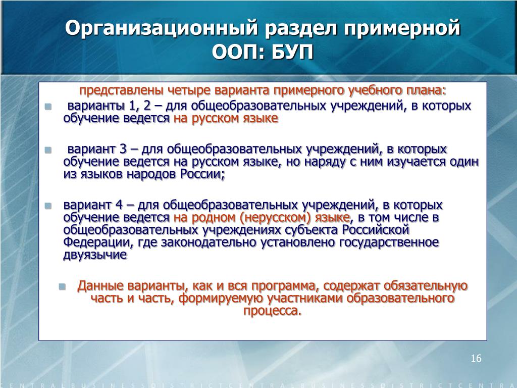 Часть формируемая участниками образовательных отношений в учебном плане