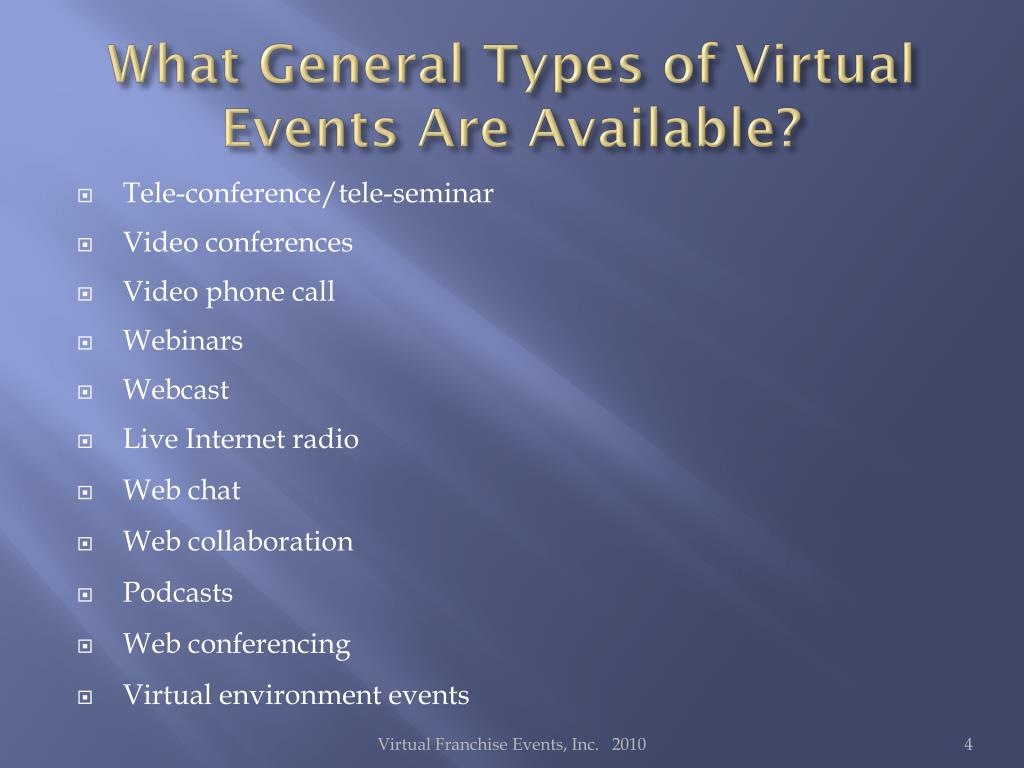 6 Types of Virtual Events You Need to Know for 2021 - Virtual Edge