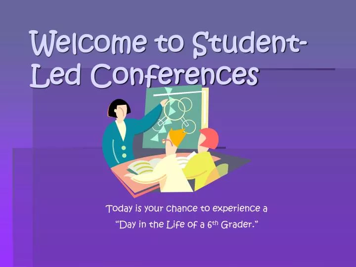 welcome student led conferences presentation ppt powerpoint