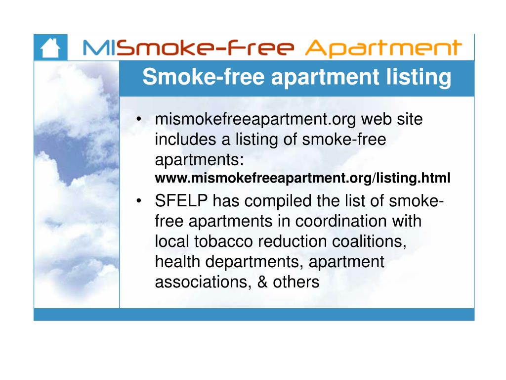 PPT SmokeFree Apartments in Housing Commission Buildings Steps to