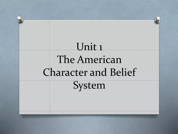 the key features of the american political belief system the key features of the american political belief system
