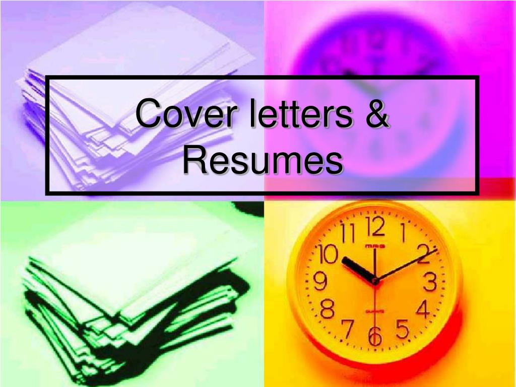 resume cover letter ppt