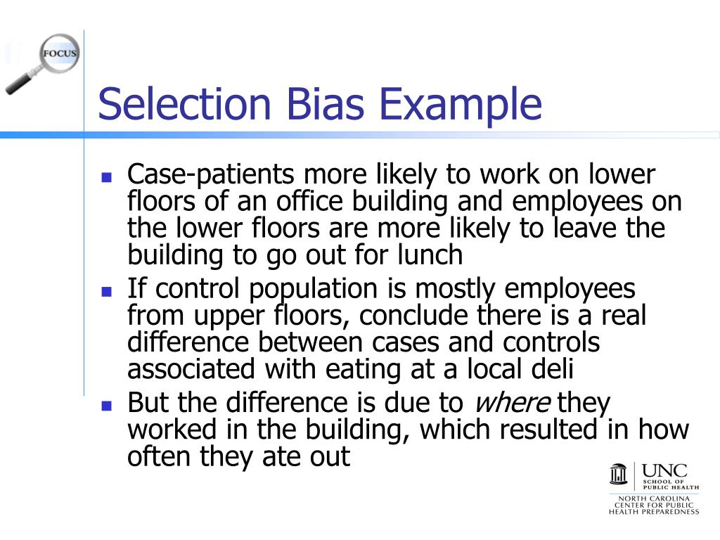case study for selection bias