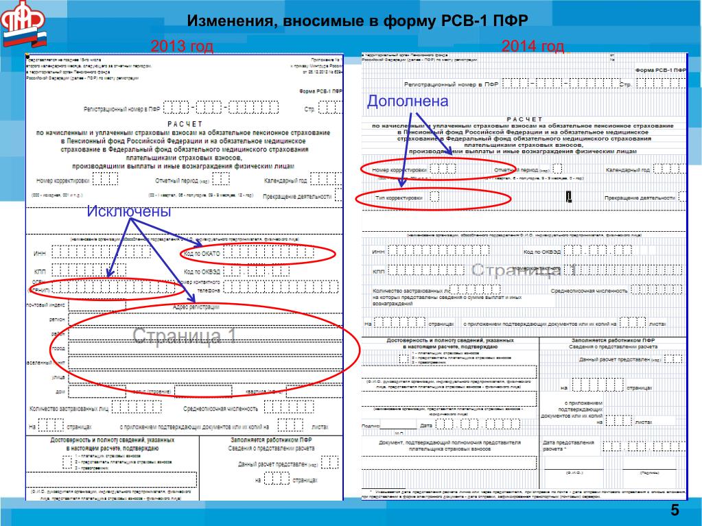 Отчетность в ПФ РФ (РСВ-1). РСВ форма 2023. Форма св.