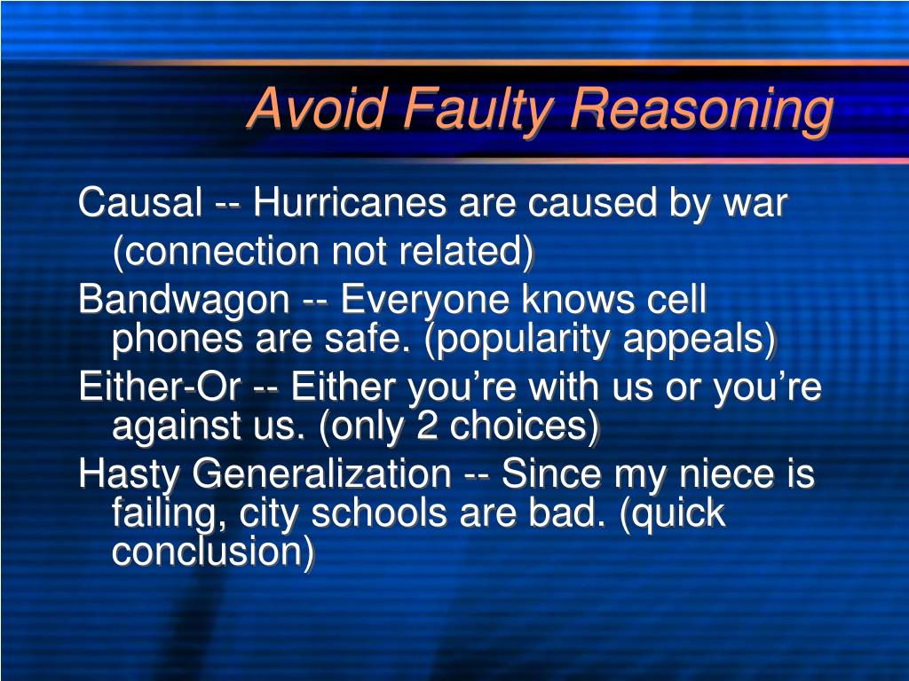 faulty logic unity or coherence examples faulty logic unity or coherence examples