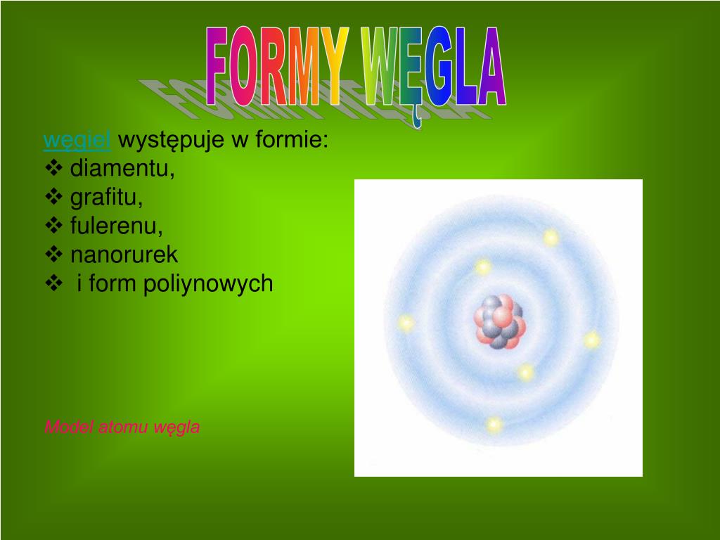 Odmiany Alotropowe Węgla I Ich Właściwości PPT - Alotropowe odmiany węgla PowerPoint Presentation, free download