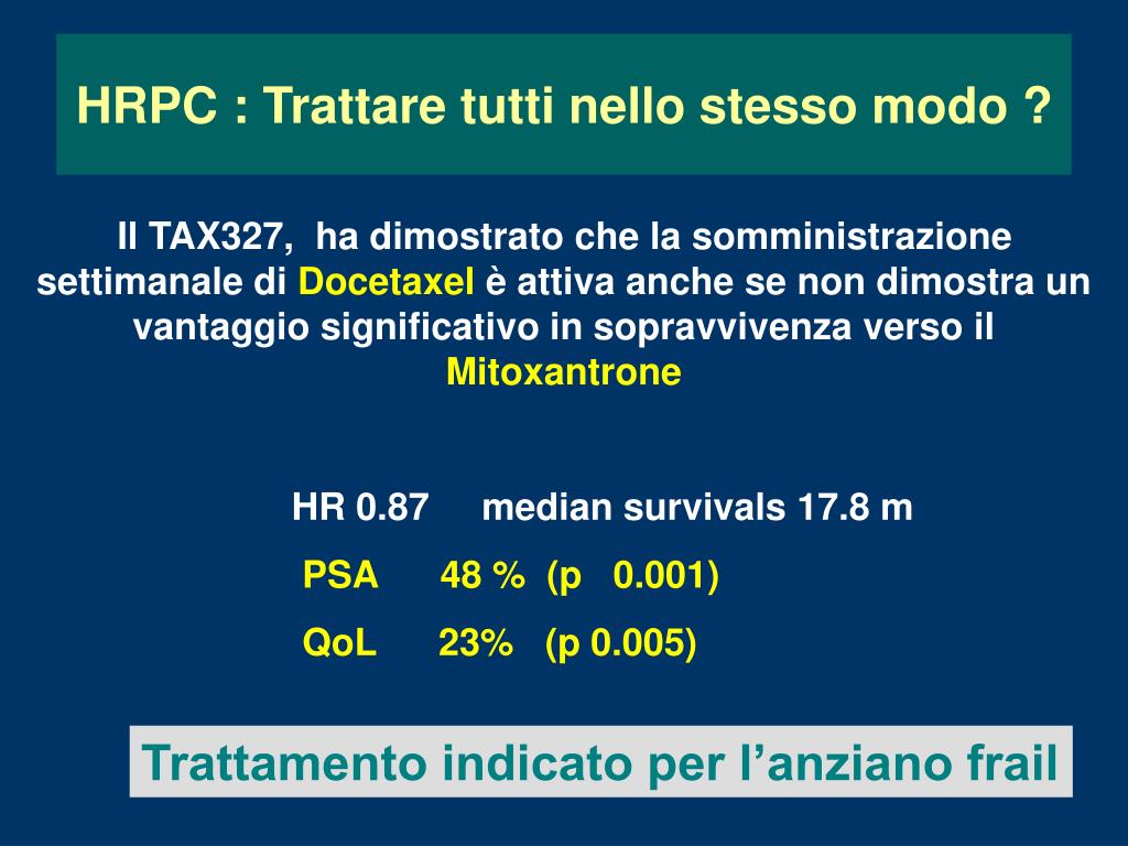 trattamento tumore della prostata slides