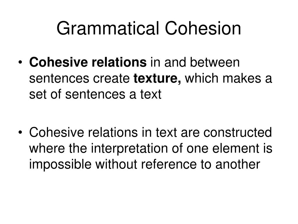 thesis grammatical cohesion