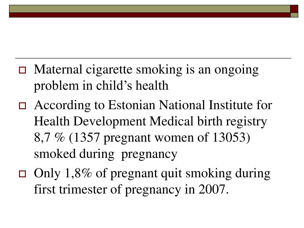 thesis on smoking during pregnancy