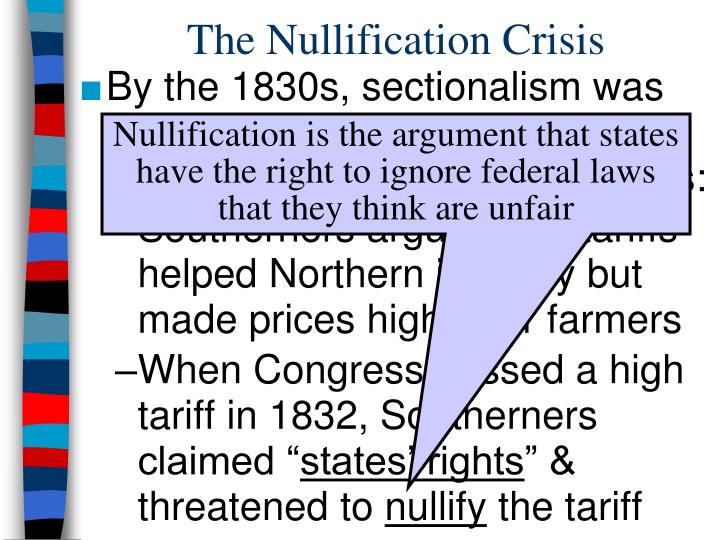 Nullification Resolution How Did Nullification Threaten The Nation? – SXHBN