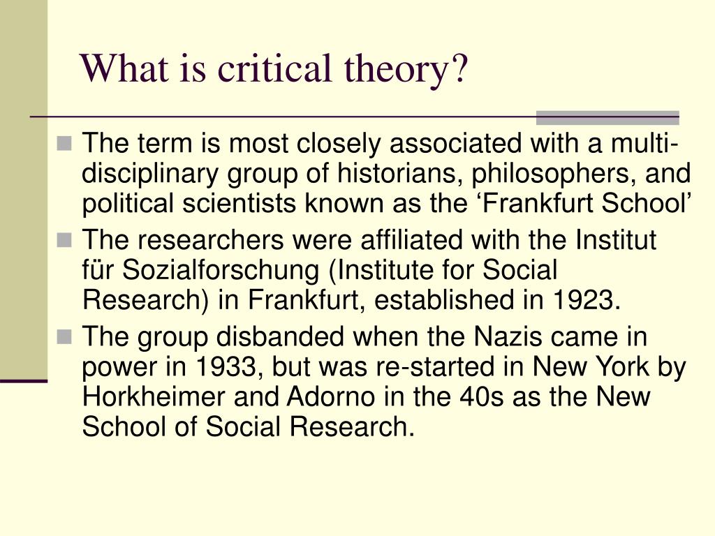 what is critical social theory in education