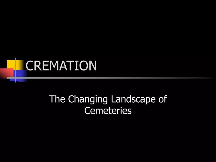 cremation n.