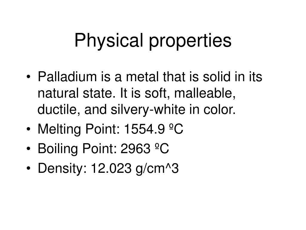 PPT - Palladium PowerPoint Presentation, free download - ID:6447570