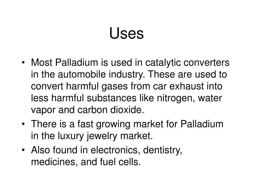 PPT - Palladium PowerPoint Presentation, free download - ID:6447570