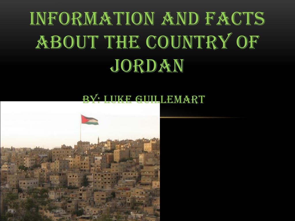 jordan country information