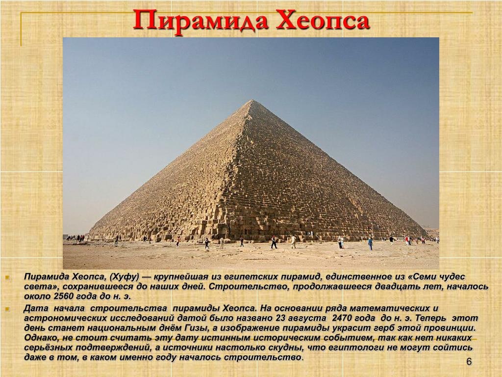 Формы пирамид в древнем египте. Пирамида Хеопса древний Египет. Пирамида Хуфу древний Египет. Пирамида Хуфу (Хеопса) в Египте. 7 Чудо света пирамида Хеопса.