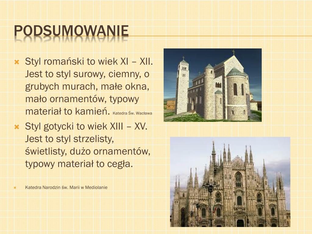 Sztuka Romańska I Gotycka Prezentacja PPT - Sztuka romańska i gotycka PowerPoint Presentation, free download