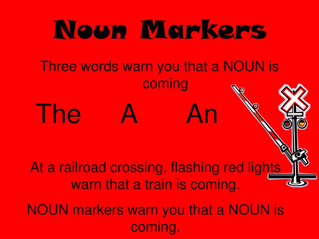 Noun Marker Worksheets