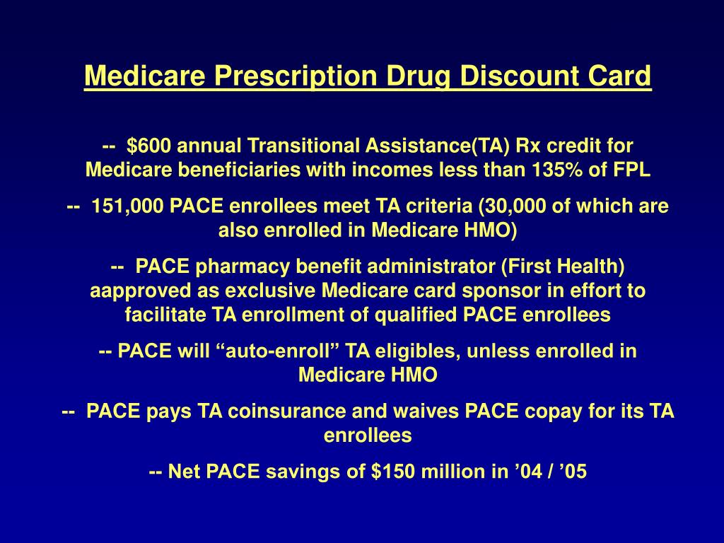 PPT Supplementing PACE through Medicare Part D Thomas Snedden