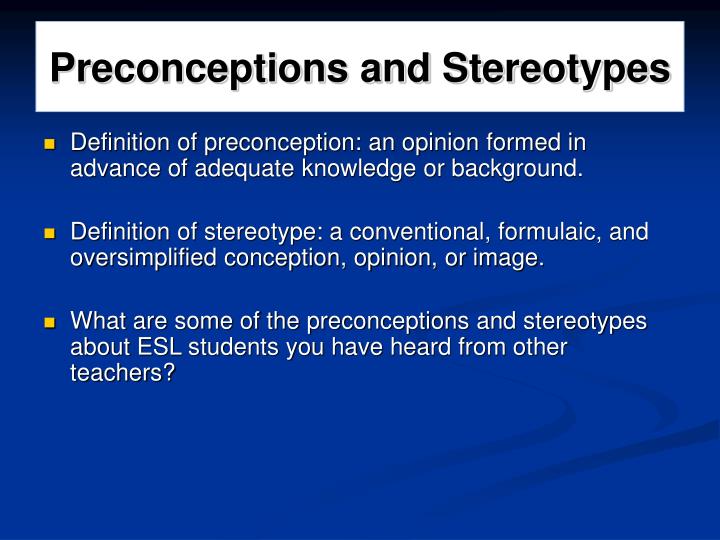 preconception notion definition preconception notion definition
