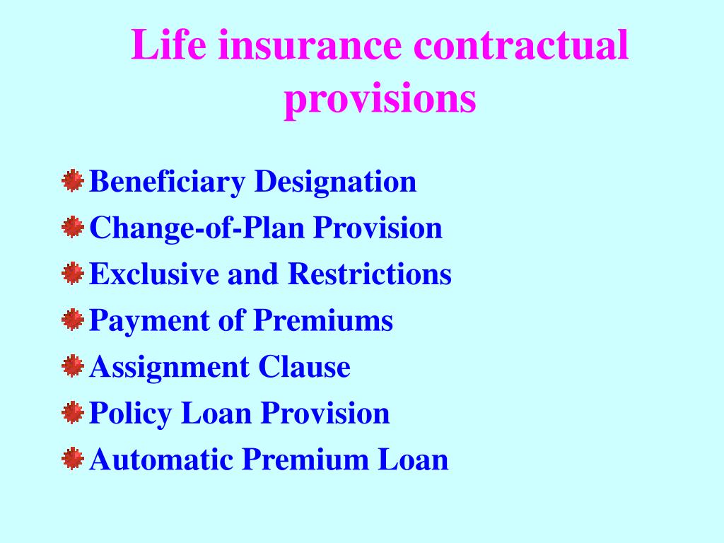 ppt-lecture-thirteen-life-insurance-contractual-provisions-and