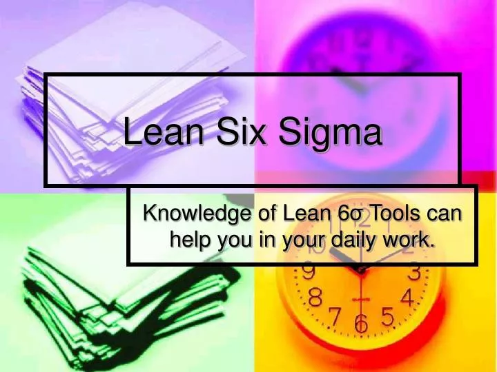 lean six sigma case study ppt