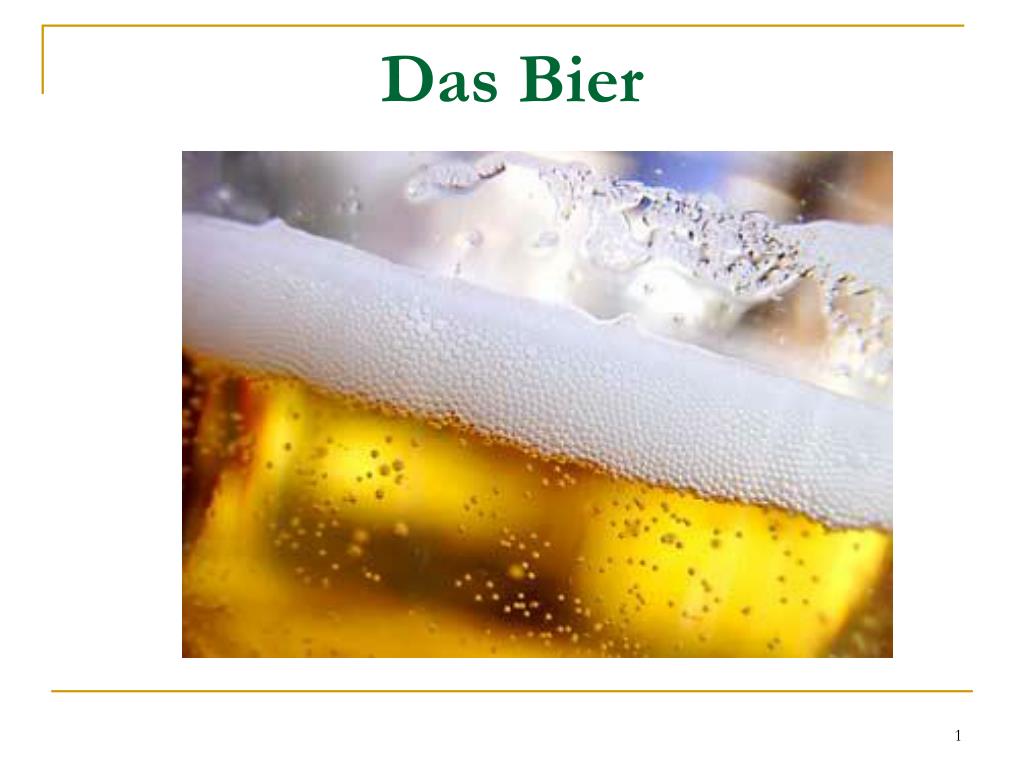 PPT - Das Bier PowerPoint Presentation, free download - ID:6454423