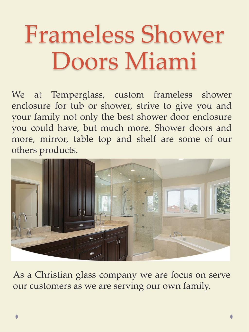 PPT Frameless Shower Doors Fort Lauderdale PowerPoint Presentation