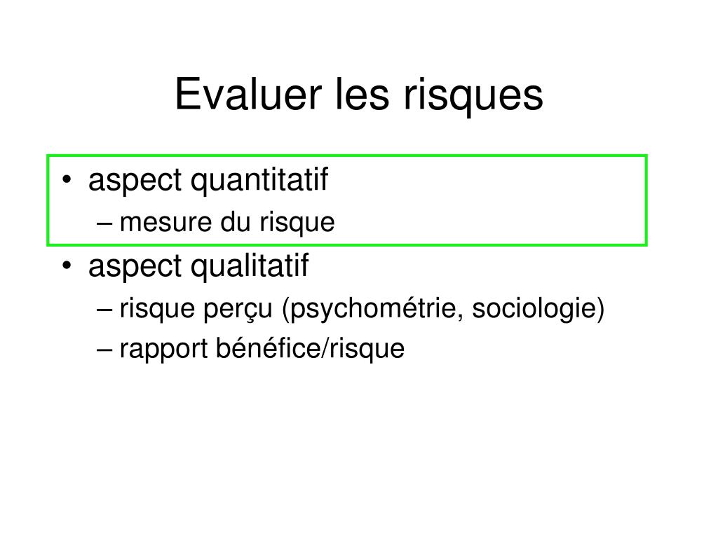 PPT - Comment aborder les échelles de risque ? (ou méthodologie de l ...