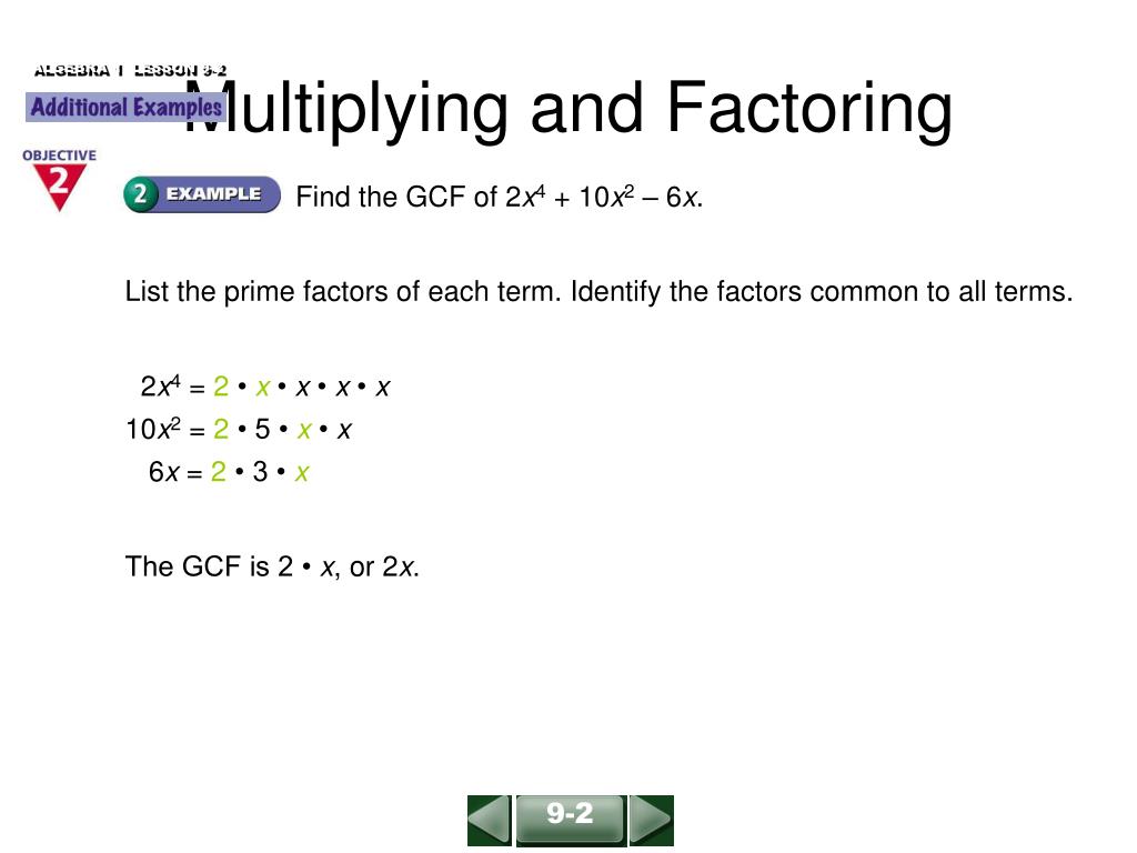 PPT - Multiplying and Factoring PowerPoint Presentation, free download ...