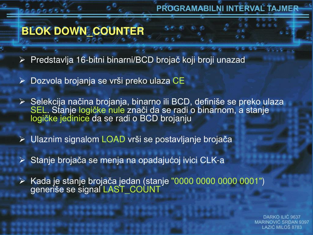 PPT - BROJAČI I TAJMERI - BROJAČI PowerPoint Presentation, free ...