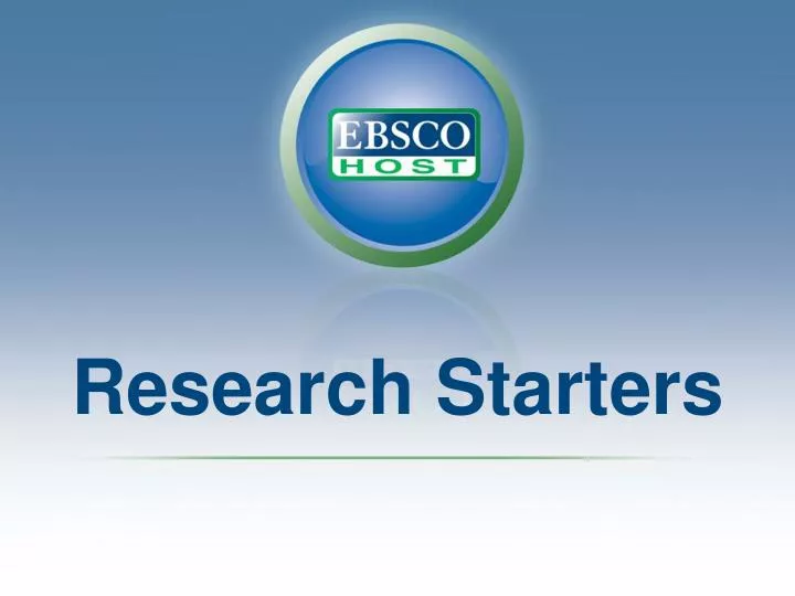 PPT Research Starters PowerPoint Presentation, free download ID6458417