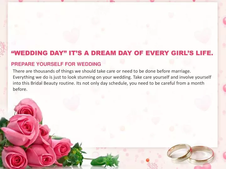 Ppt Wedding Preparation Attire Beauty Tips Nashik Prepare Yourself For Wedding