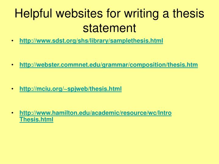 Writing help websites