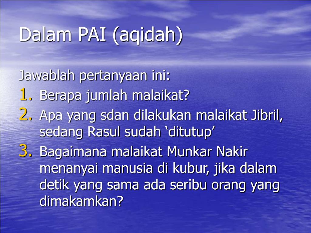 PPT PENDALAMAN SKL Pendidikan Agama Islam PowerPoint 