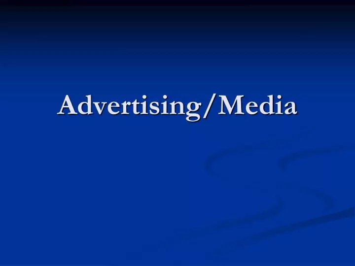 advertising media n.